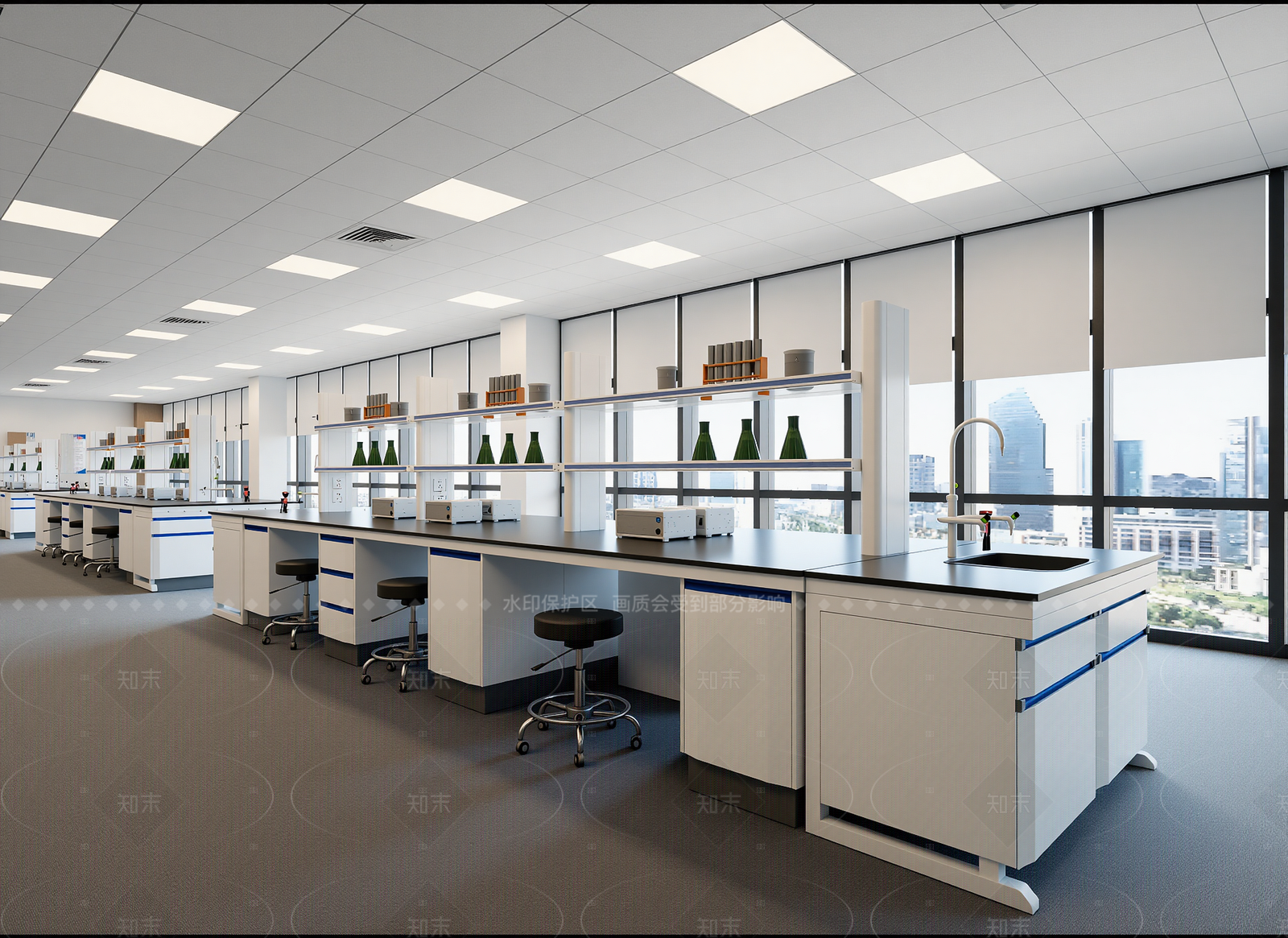 现代实验室3D模型下载【ID:1214978972】