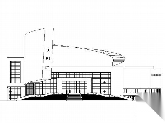 [丹东]某四层中型剧场建筑施工图cad施工图下载【ID:164865171】