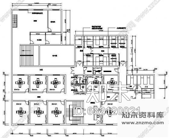 某棋牌足浴装修图cad施工图下载【ID:632120021】