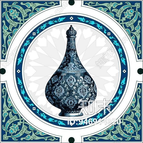 清真伊斯兰装饰画贴图下载【ID:946914920】