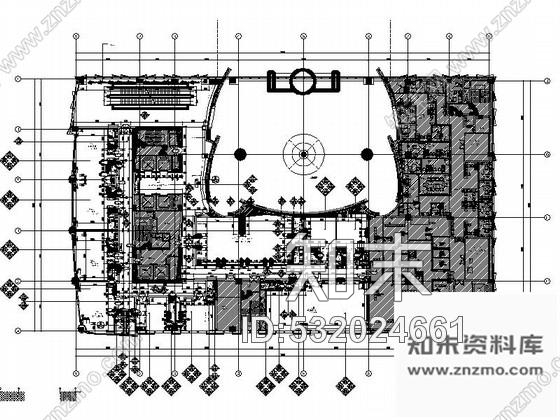 施工图芜湖广场商业圈典雅新中式风格餐厅装修施工图含效果cad施工图下载【ID:532024661】