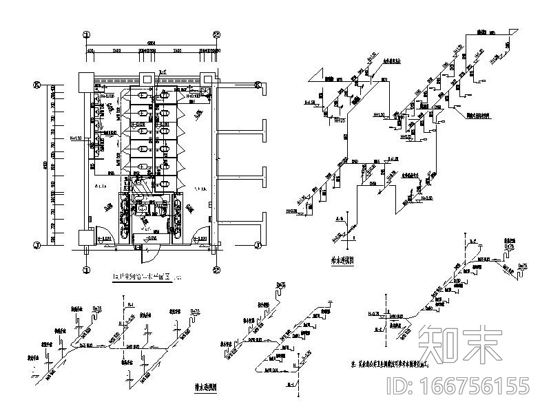 高层建筑给排水大样图CAD施工图下载【ID:166756155】