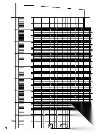 某十七层民生银行建筑方案图cad施工图下载【ID:151467149】