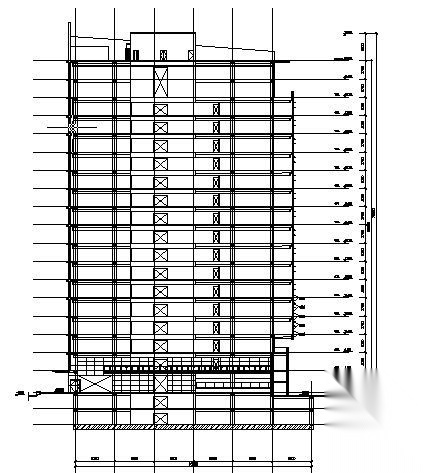 某十七层民生银行建筑方案图cad施工图下载【ID:151467149】