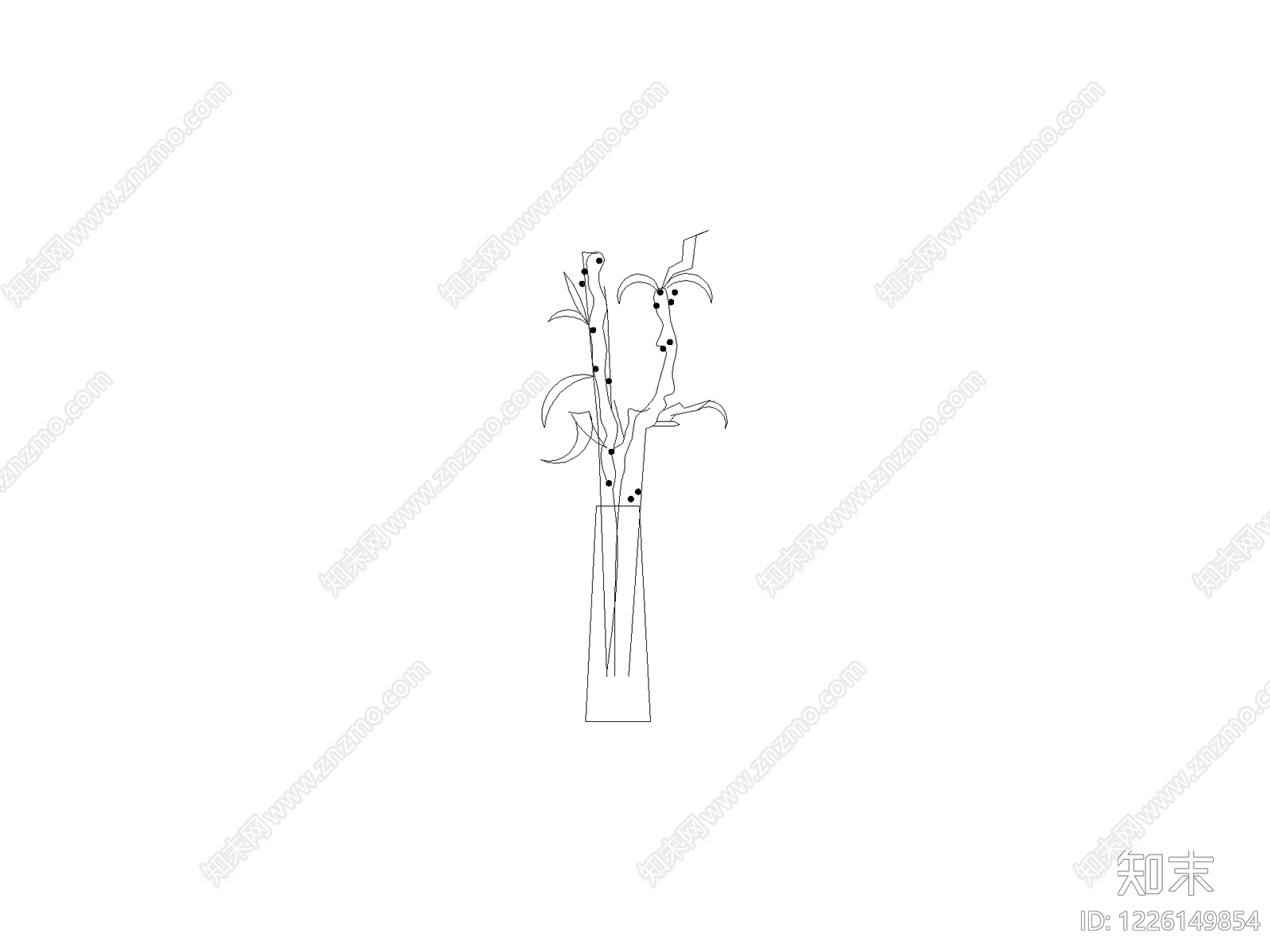 摆件cad施工图下载【ID:1226149854】