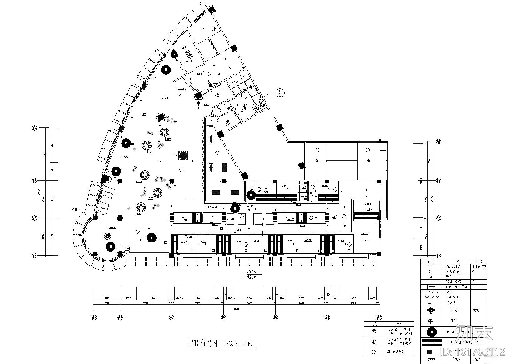 [福建]上岛咖啡沙县店室内装饰工程施工图cad施工图下载【ID:161765112】