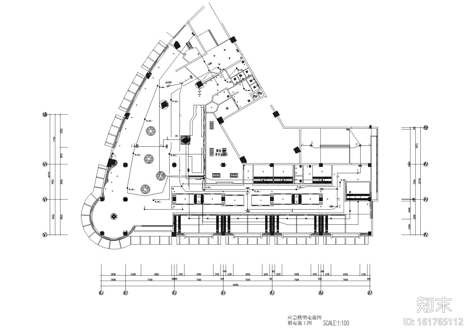 [福建]上岛咖啡沙县店室内装饰工程施工图cad施工图下载【ID:161765112】