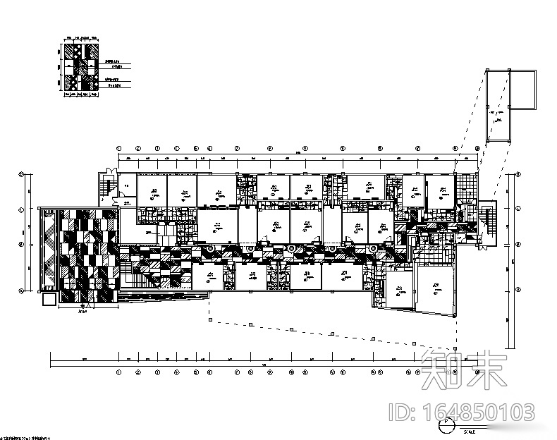 皇家一号夜总会空间设计施工图（另附效果图）cad施工图下载【ID:164850103】