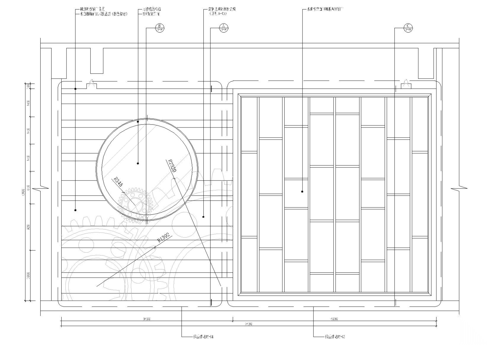 美迪克家具展厅室内装饰项目施工图+效果图施工图下载【ID:160407154】