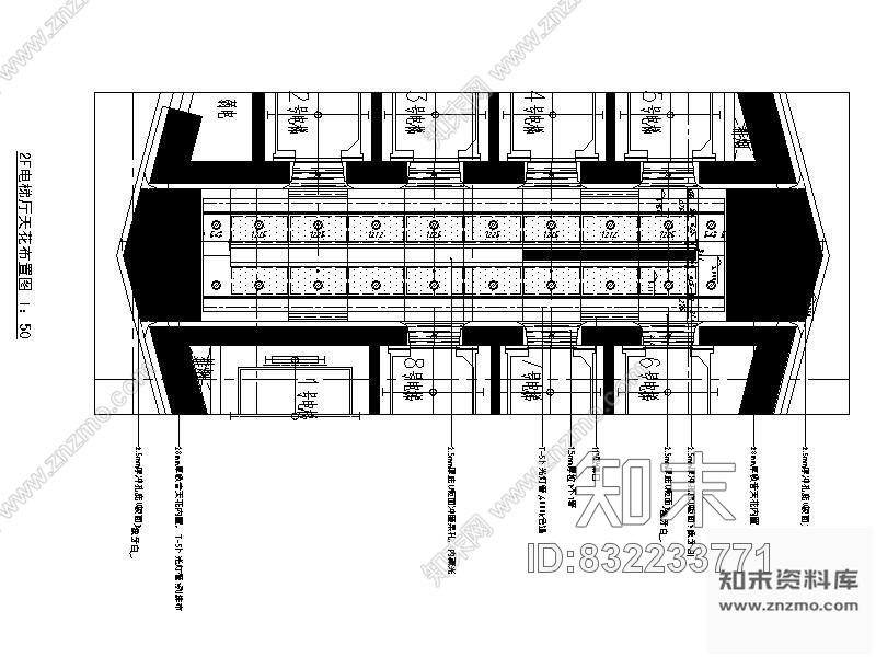 图块/节点电梯间详图cad施工图下载【ID:832233771】