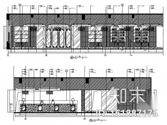 [广东]现代五星级国际大酒店中餐厅室内装修施工图施工图下载【ID:161887175】