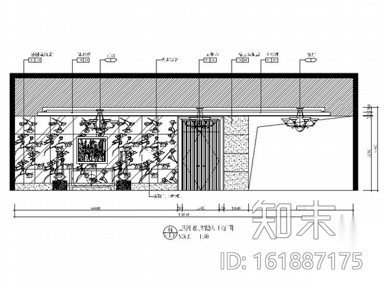 [广东]现代五星级国际大酒店中餐厅室内装修施工图施工图下载【ID:161887175】