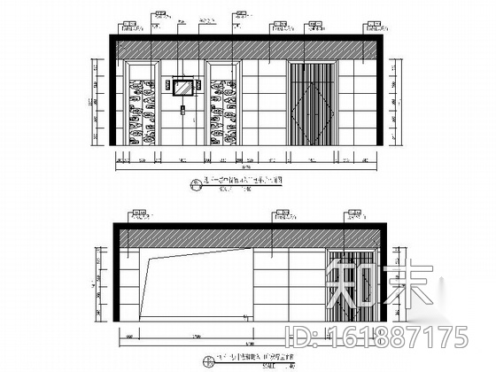 [广东]现代五星级国际大酒店中餐厅室内装修施工图施工图下载【ID:161887175】