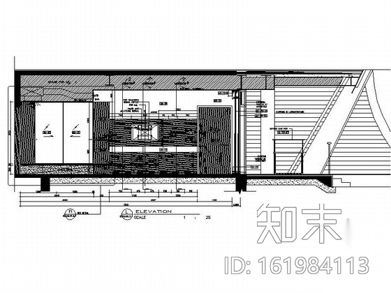 皇冠假日酒店残疾人客房施工图cad施工图下载【ID:161984113】