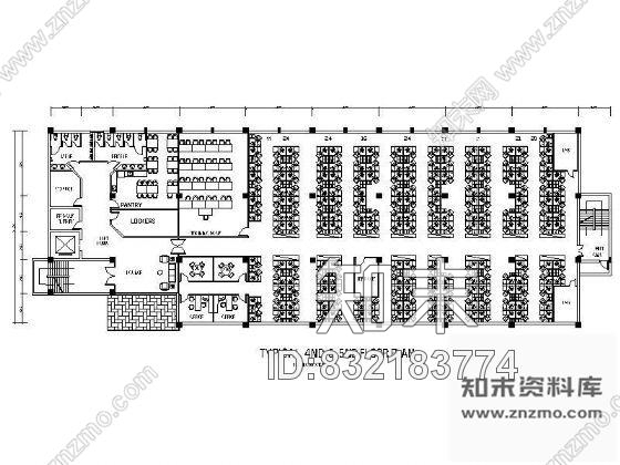 图块/节点办公楼平面布置图施工图下载【ID:832183774】