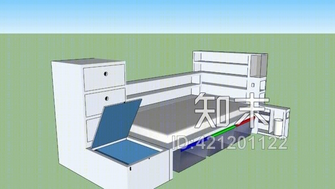 儿童床SU模型下载【ID:421201122】