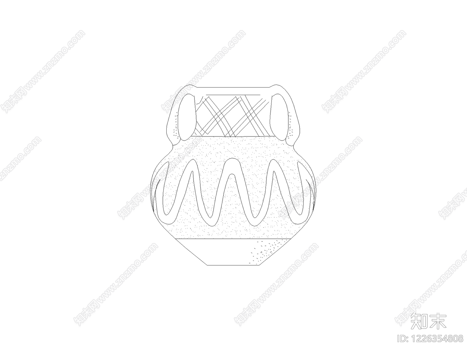 摆件cad施工图下载【ID:1226354808】