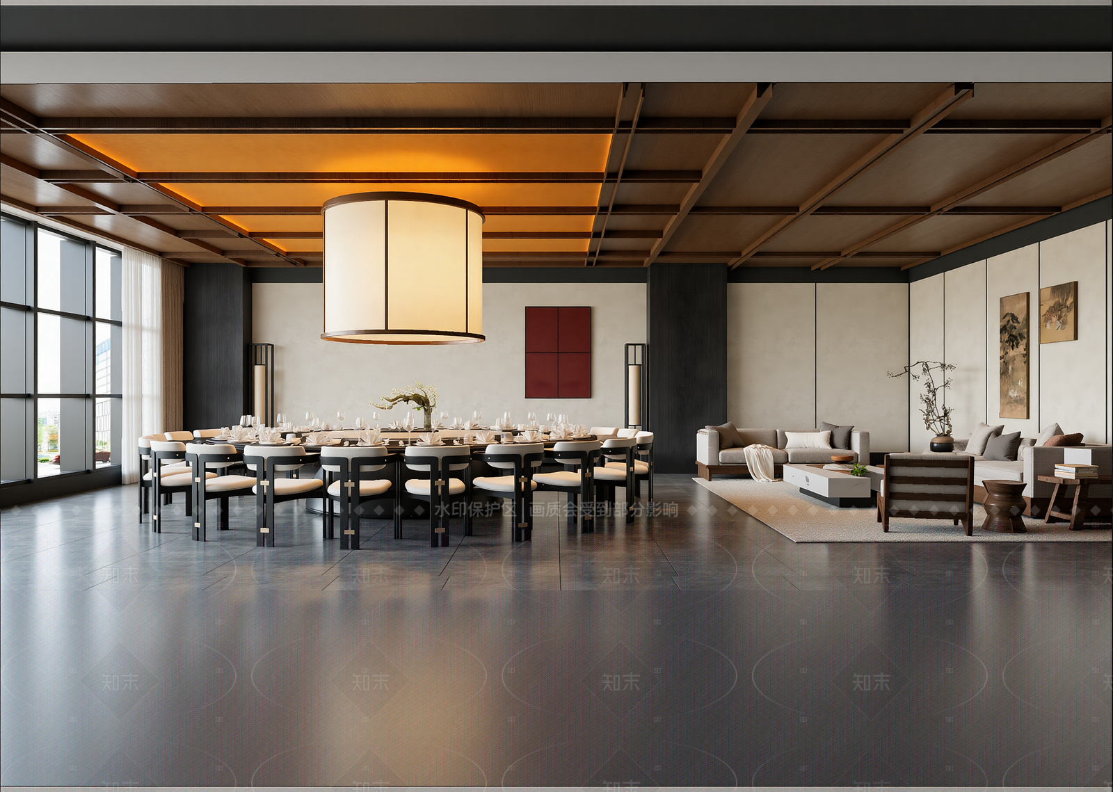 中古酒店餐厅3D模型下载【ID:1214986604】