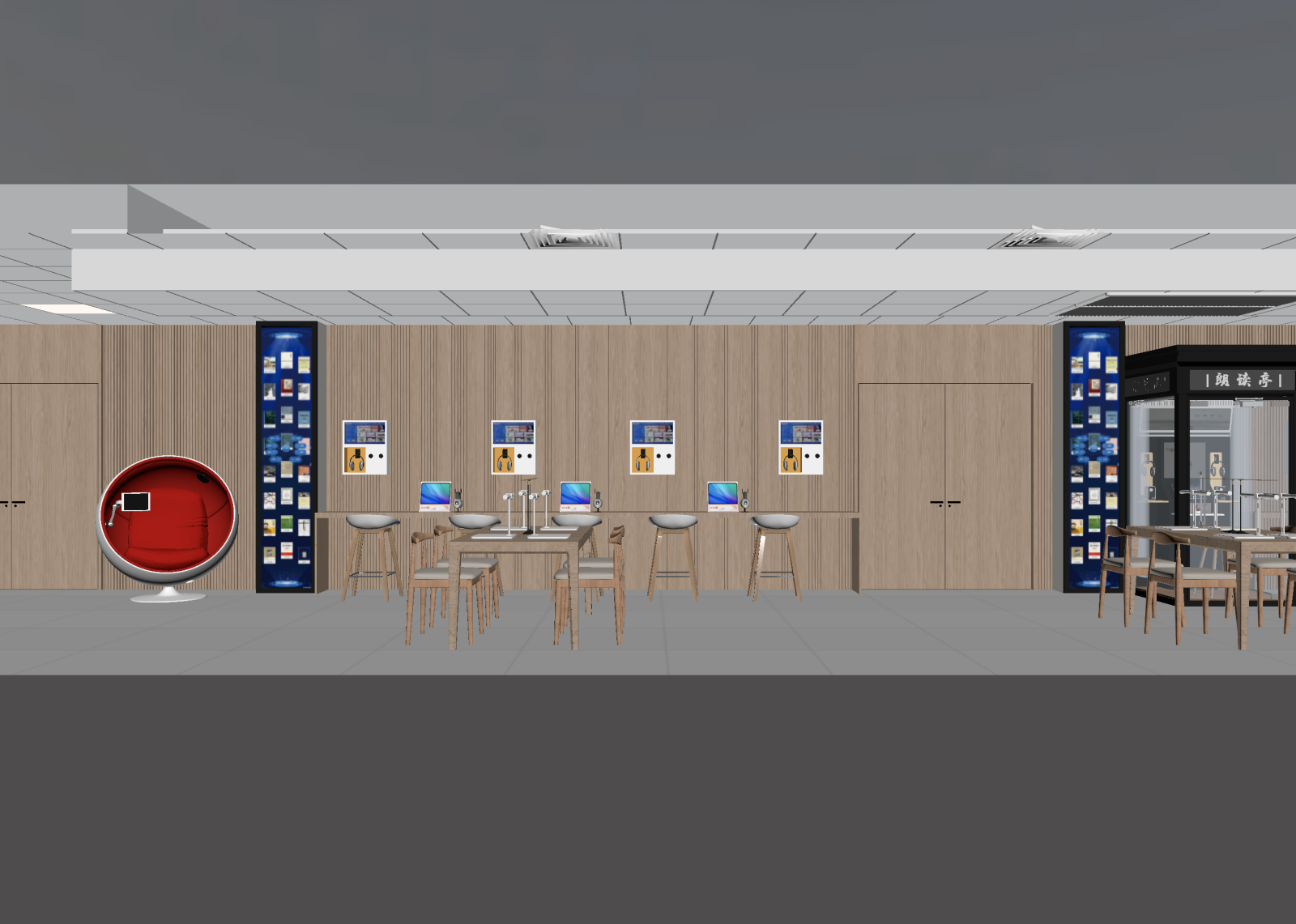 现代科技展厅3D模型下载【ID:1214796150】