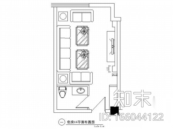 某欧式娱乐会所包房14装修图cad施工图下载【ID:166044122】