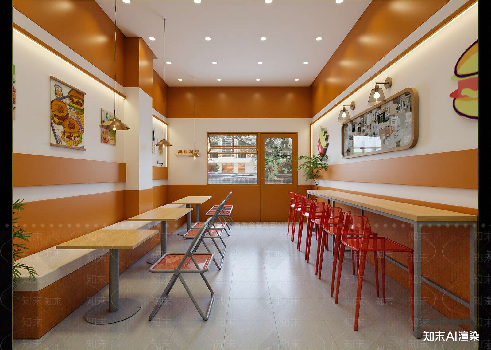 现代快餐店3D模型下载【ID:1214844391】