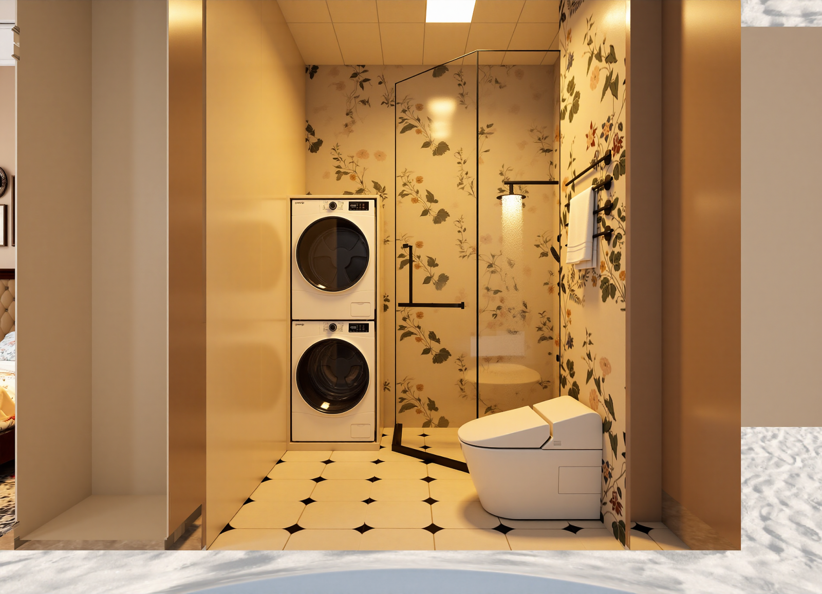 美式卫生间3D模型下载【ID:1215057412】