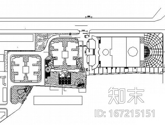 小型住宅区景观施工图cad施工图下载【ID:167215151】