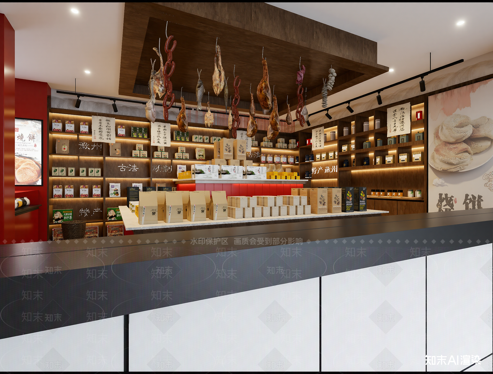 新中式其他商业空间3D模型下载【ID:1214247035】