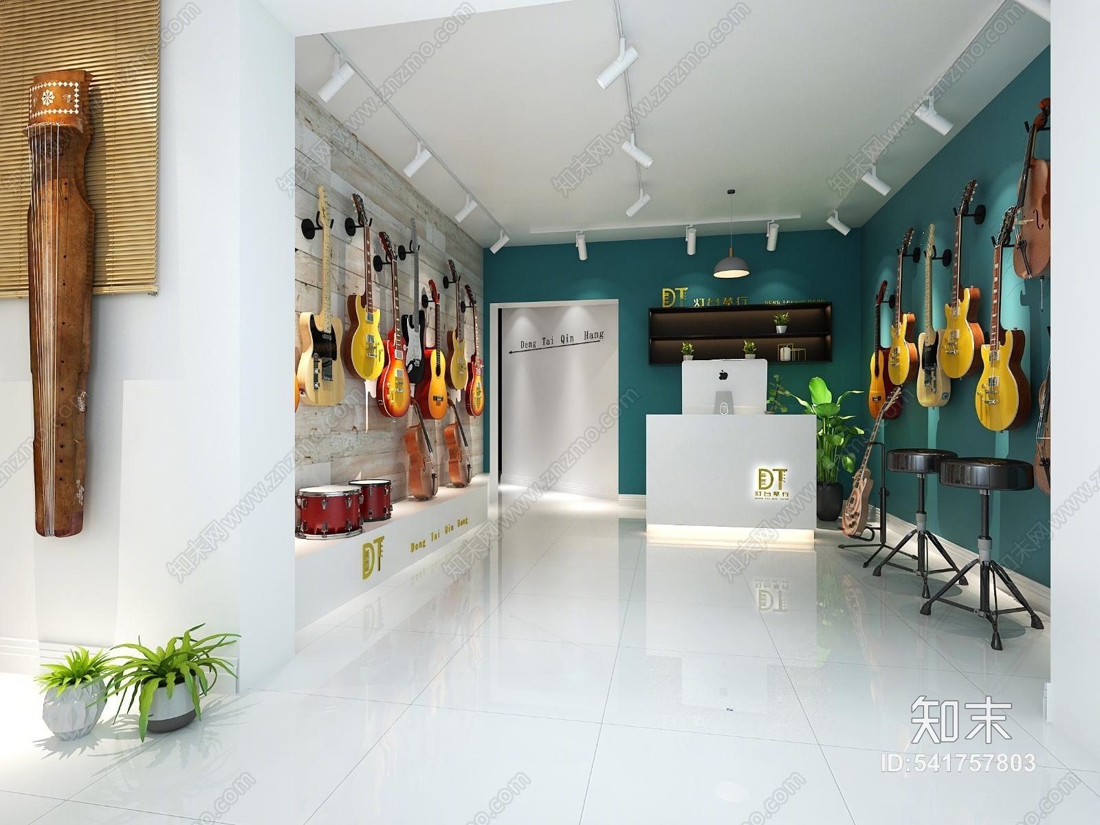 现代乐器行3D模型下载【ID:541757803】