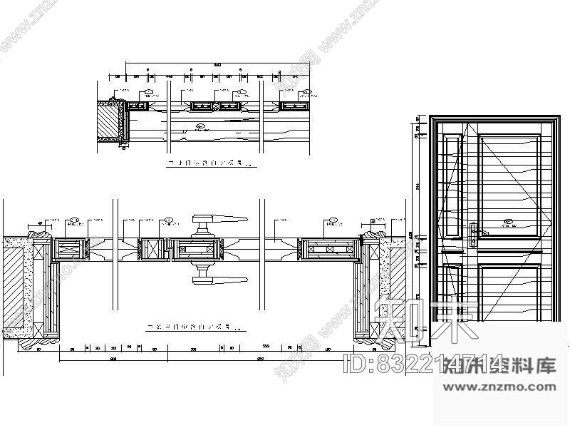 图块/节点欧式主卧门详图单扇cad施工图下载【ID:832214714】