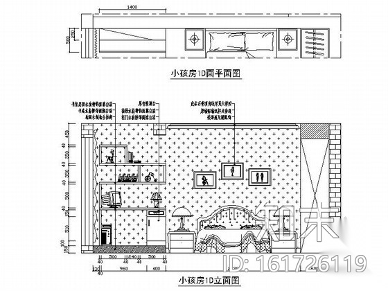 欧式古典三居室内装修图（含效果）cad施工图下载【ID:161726119】