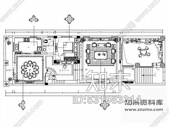 施工图江西知名房产新中式三层别墅装修施工图cad施工图下载【ID:531983314】