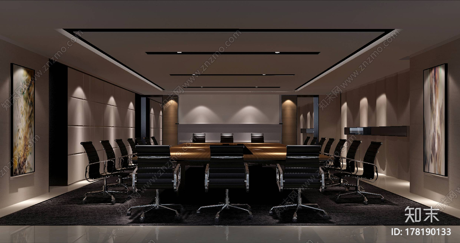办公室施工图|CAD施工图+效果图cad施工图下载【ID:178190133】