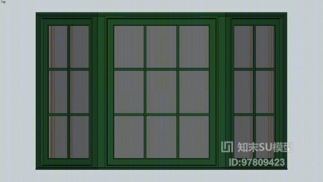 窗户组合SU模型下载【ID:917921356】