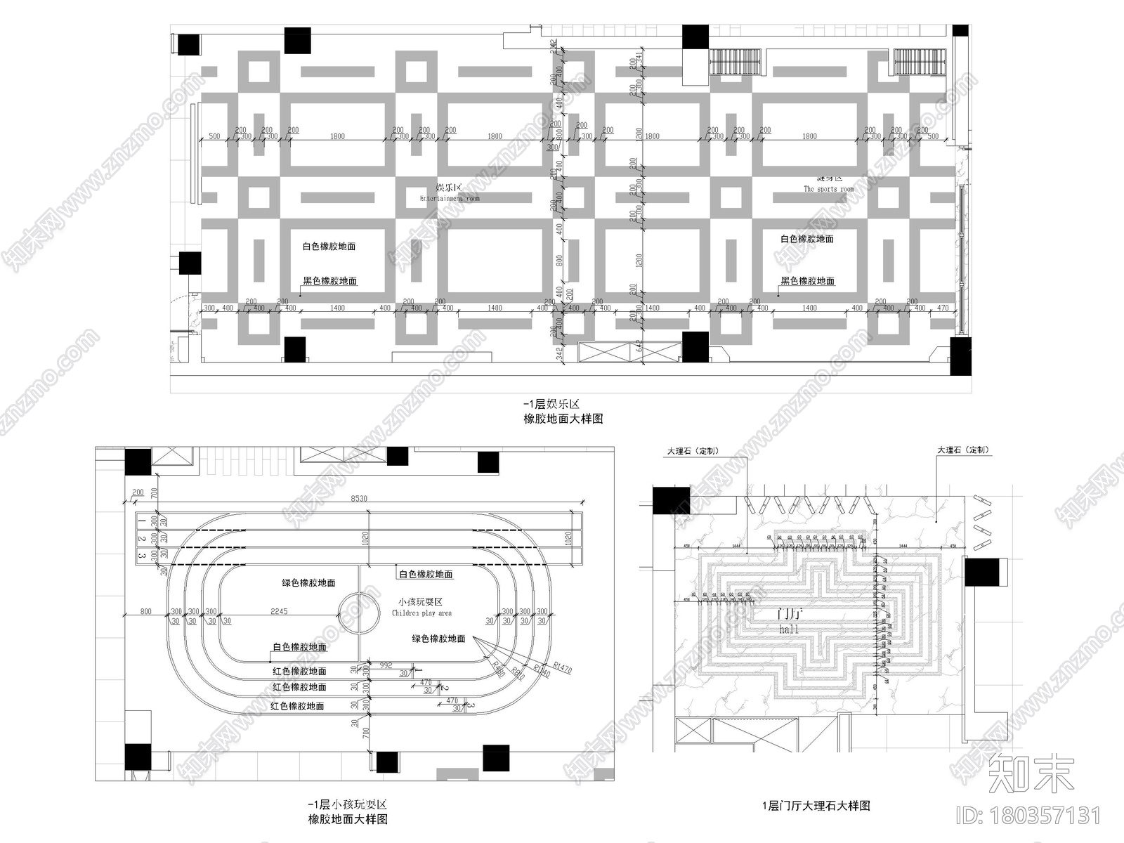 [杭州]800m²二层五居现代别墅施工图+3D模型施工图下载【ID:180357131】