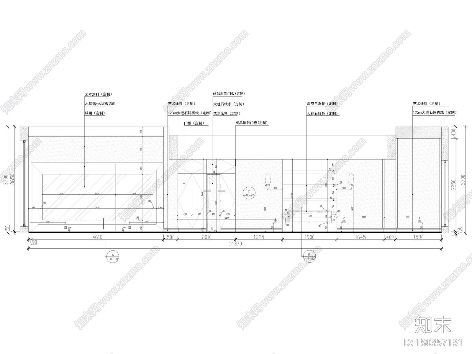 [杭州]800m²二层五居现代别墅施工图+3D模型施工图下载【ID:180357131】