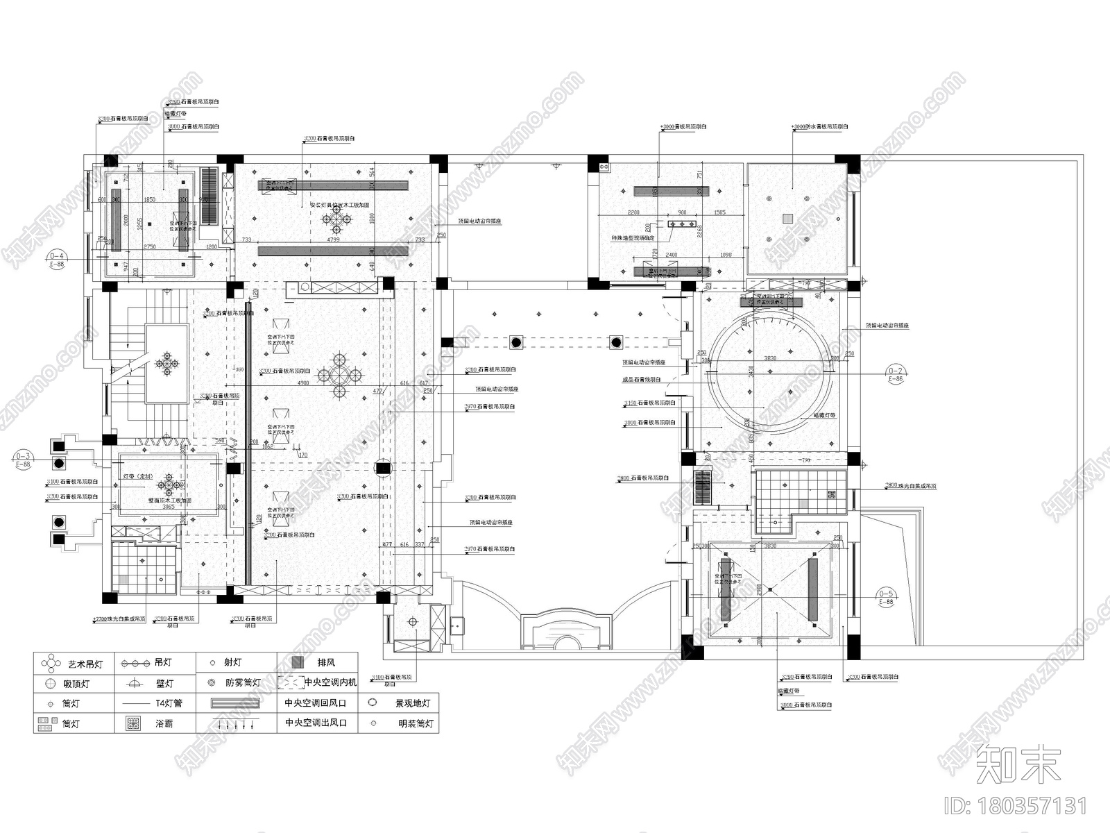 [杭州]800m²二层五居现代别墅施工图+3D模型施工图下载【ID:180357131】