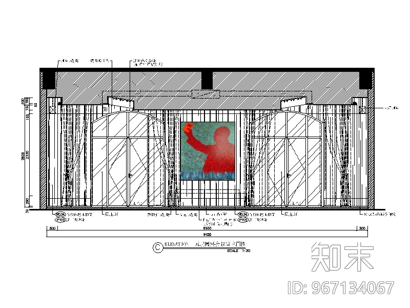 全套精典创意办公室设计施工图（含效果图）cad施工图下载【ID:967134067】