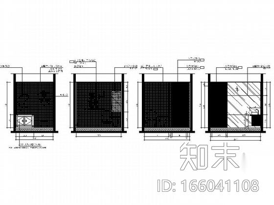 [广东]奢华高级会所室内装修设计施工图（含效果）cad施工图下载【ID:166041108】