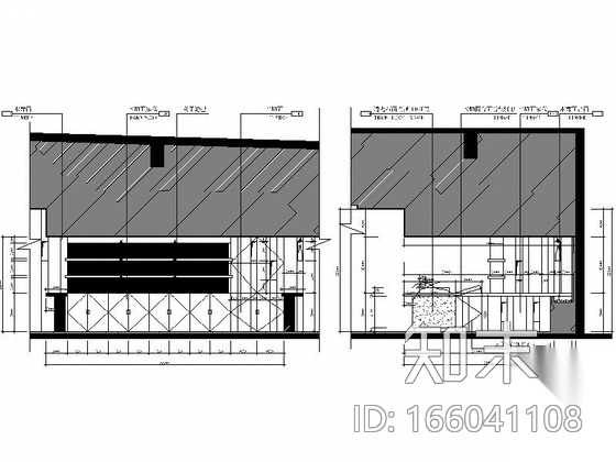 [广东]奢华高级会所室内装修设计施工图（含效果）cad施工图下载【ID:166041108】