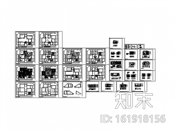 某两层别墅装修图cad施工图下载【ID:161918156】