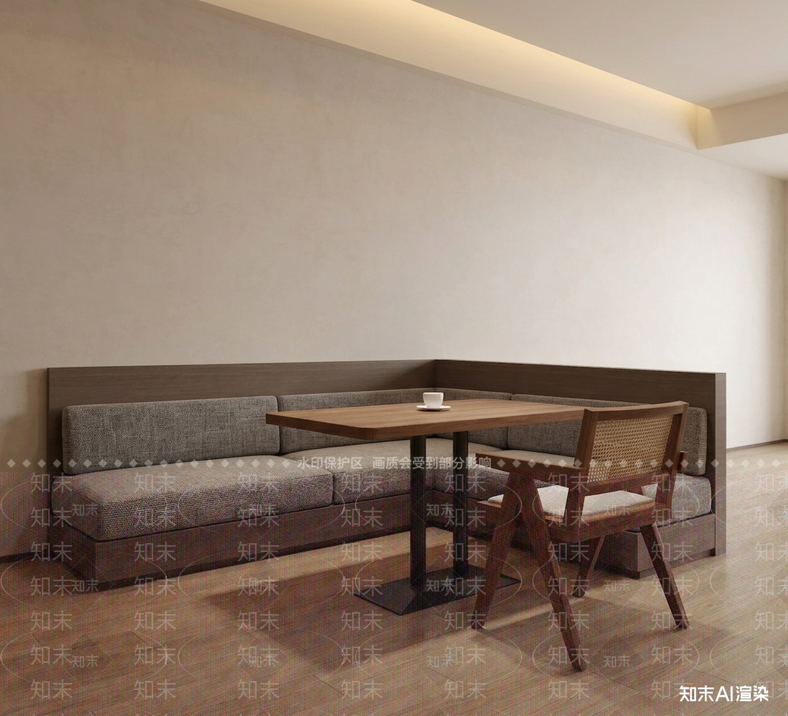 布艺卡座咖啡厅3D模型下载【ID:1227556743】