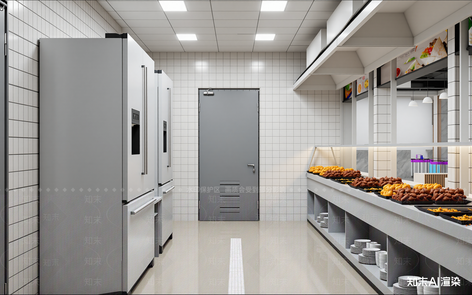 自助餐厅3D模型下载【ID:1213974164】