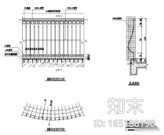 铁艺栏杆立面图cad施工图下载【ID:165188190】