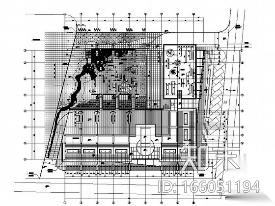 [深圳]市政办公楼庭园景观工程施工图cad施工图下载【ID:166051194】