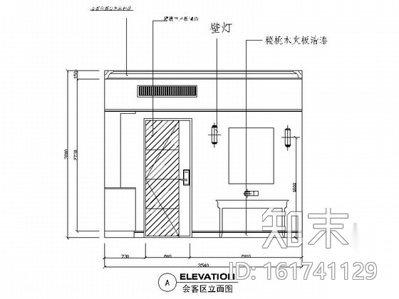 酒店客房（标准客房和商务套房）室内设计施工图cad施工图下载【ID:161741129】