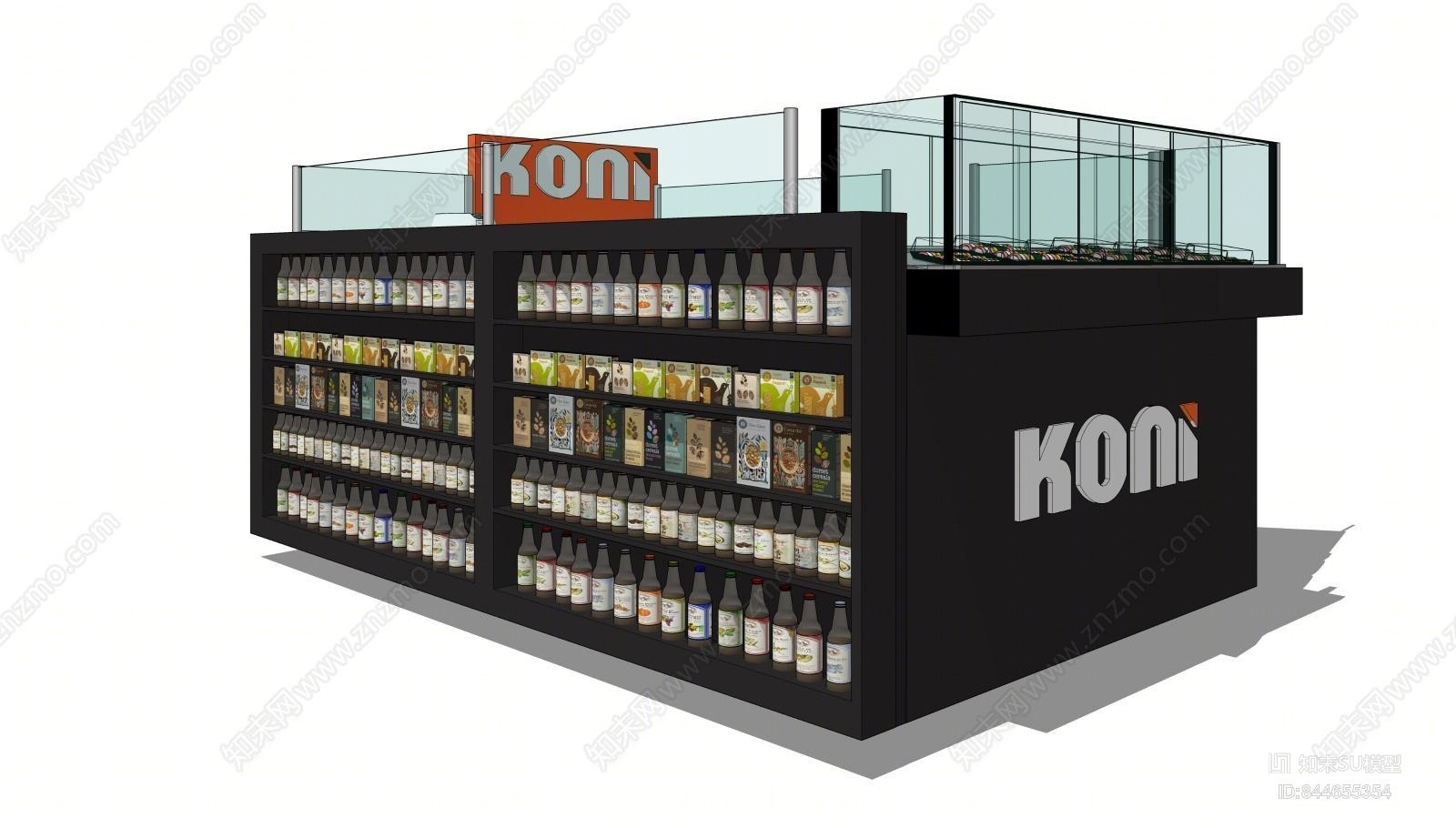 现代风格商场超市收银台SU模型下载【ID:844655354】