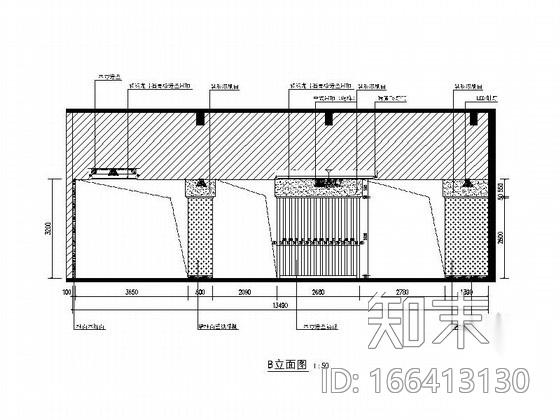 [甘肃]现代知名家具卖场装饰装修工程CAD施工图（含效果...cad施工图下载【ID:166413130】