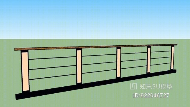栏杆SU模型下载【ID:922046727】
