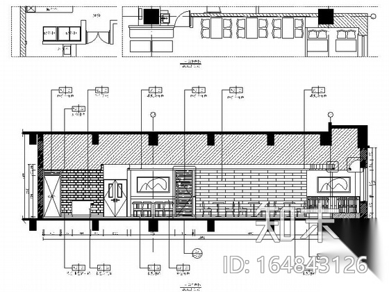 [重庆]高端城市综合体现代风格快餐店装修施工图cad施工图下载【ID:164843126】